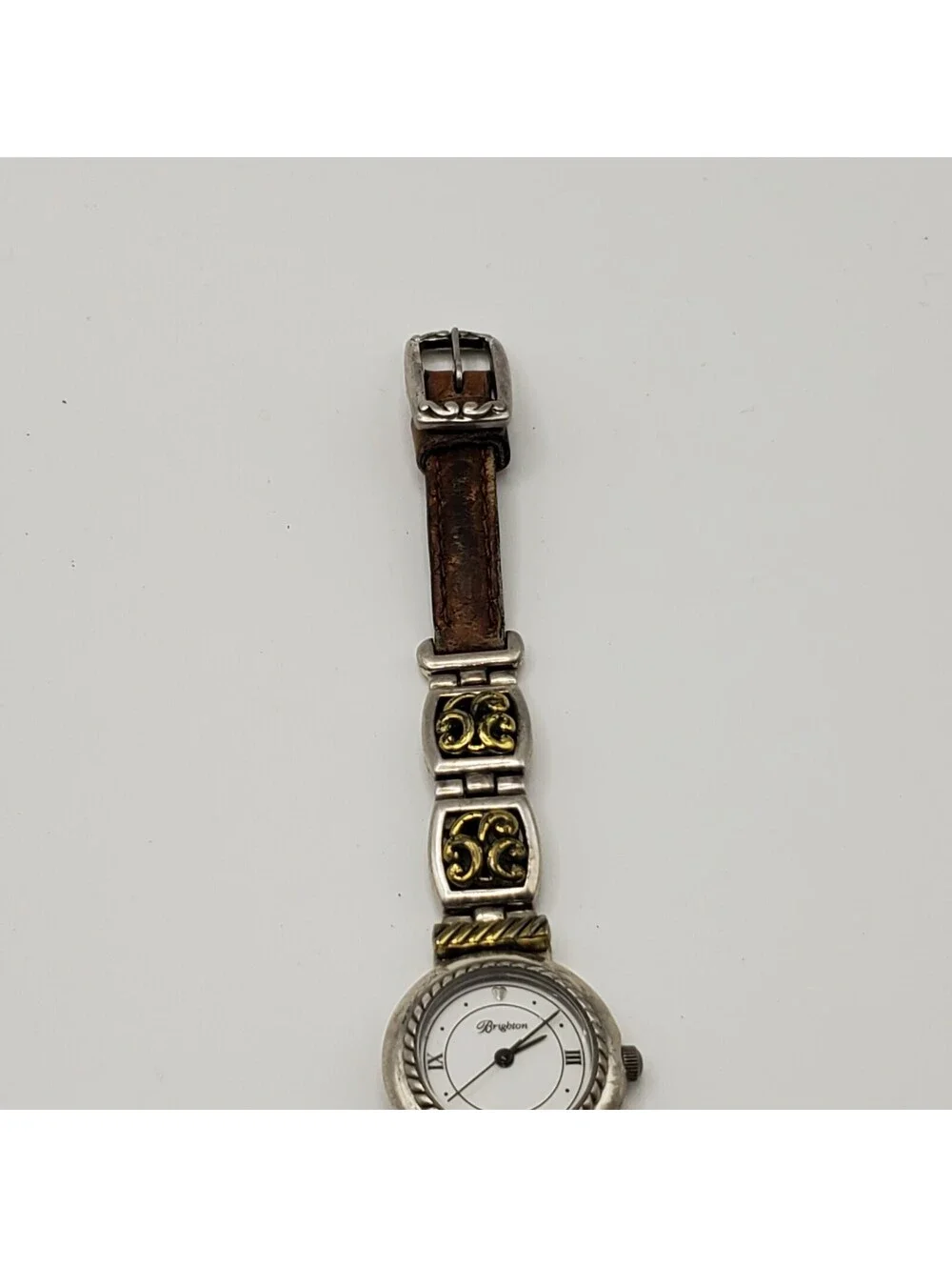 Brighton Camden Womens Watch 24MM Reversible Brown Black Bands New Battery